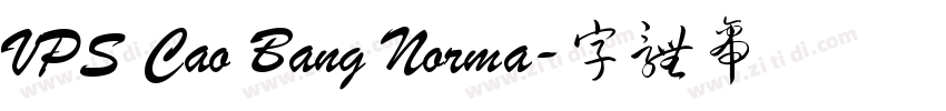 VPS Cao Bang Norma字体转换